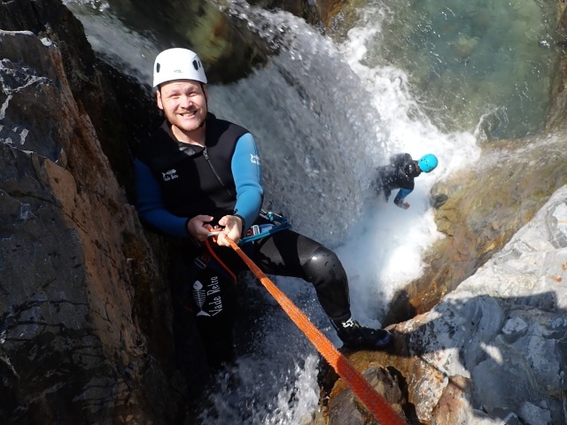 Le premier rappel de notre deuxième canyon