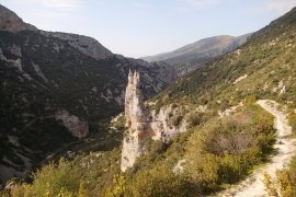 Aiguilles calcaire dans la vallée du Mascun - Sierra de guara - Espagne